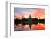 Capitol Building in a Cloudy Sunrise with Mirror Reflection, Washington D.C. United States-Orhan-Framed Photographic Print