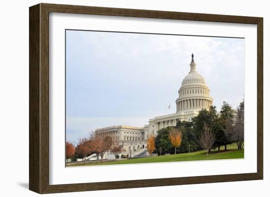 Capitol Building in Autumn, Washington DC USA-Orhan-Framed Photographic Print