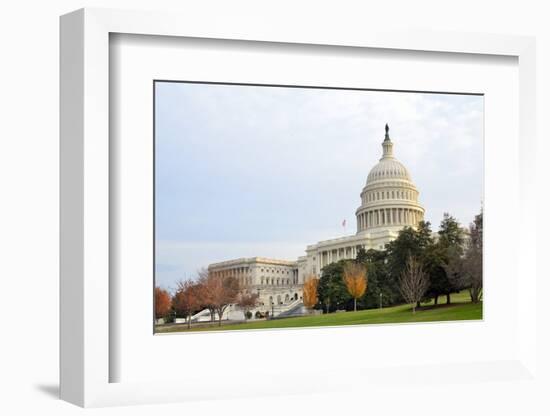 Capitol Building in Autumn, Washington DC USA-Orhan-Framed Photographic Print