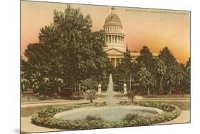 Capitol Building, Sacramento-null-Mounted Art Print