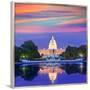 Capitol Building Sunset Congress of USA Washington DC US-holbox-Framed Premium Photographic Print