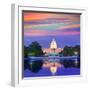 Capitol Building Sunset Congress of USA Washington DC US-holbox-Framed Photographic Print