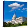 Capitol Building Washington DC Sunlight Day USA US Congress-holbox-Stretched Canvas