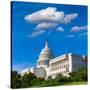 Capitol Building Washington DC Sunlight Day USA US Congress-holbox-Stretched Canvas