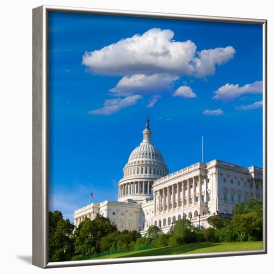 Capitol Building Washington DC Sunlight Day USA US Congress-holbox-Framed Photographic Print