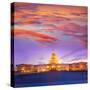 Capitol Building Washington DC Sunset at US Congress USA-holbox-Stretched Canvas