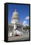 Capitol Building with Classic Old Car, Old Town, Havana, Cuba-Richard Maschmeyer-Framed Stretched Canvas