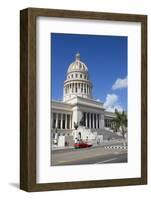 Capitol Building with Classic Old Car, Old Town, Havana, Cuba-Richard Maschmeyer-Framed Photographic Print