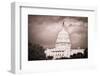 Capitol Building with Dramatic Cloudy Sky - Washington Dc, United States-Orhan-Framed Photographic Print