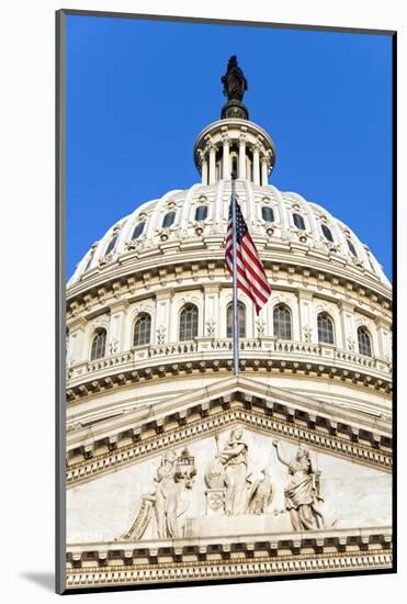 Capitol Flag-Gary Blakeley-Mounted Photographic Print