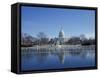 Capitol from across Capitol Reflecting Pool, Washington DC, USA-Michele Molinari-Framed Stretched Canvas
