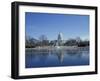 Capitol from across Capitol Reflecting Pool, Washington DC, USA-Michele Molinari-Framed Premium Photographic Print