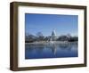 Capitol from across Capitol Reflecting Pool, Washington DC, USA-Michele Molinari-Framed Photographic Print