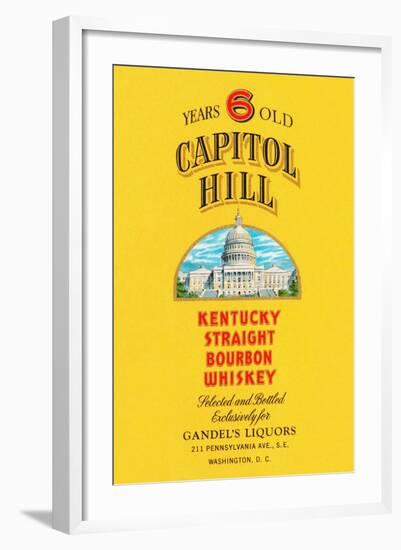 Capitol Hill Kentucky Straight Bourbon Whiskey-null-Framed Art Print