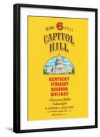 Capitol Hill Kentucky Straight Bourbon Whiskey-null-Framed Art Print