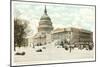 Capitol in Winter, Washington D.C.-null-Mounted Art Print