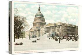 Capitol in Winter, Washington D.C.-null-Stretched Canvas