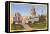 Capitol, Mormon Battalion Monument, Salt Lake City, Utah-null-Framed Stretched Canvas