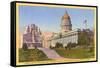 Capitol, Mormon Battalion Monument, Salt Lake City, Utah-null-Framed Stretched Canvas