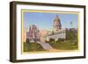 Capitol, Mormon Battalion Monument, Salt Lake City, Utah-null-Framed Art Print