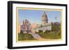 Capitol, Mormon Battalion Monument, Salt Lake City, Utah-null-Framed Art Print