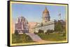 Capitol, Mormon Battalion Monument, Salt Lake City, Utah-null-Framed Stretched Canvas