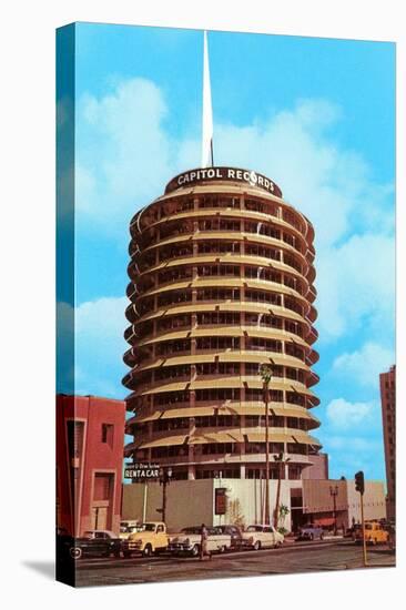 Capitol Records Building, Los Angeles, California-null-Stretched Canvas