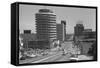 Capitol Records Building on Hollywood Street-Philip Gendreau-Framed Stretched Canvas