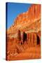 Capitol Reef Rock Formations-Wirepec-Stretched Canvas