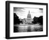 Capitol Reflecting Pool and the Capitol Building, US Congress, Washington D.C, White Frame-Philippe Hugonnard-Framed Art Print