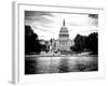 Capitol Reflecting Pool and the Capitol Building, US Congress, Washington D.C, White Frame-Philippe Hugonnard-Framed Art Print