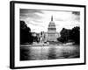 Capitol Reflecting Pool and the Capitol Building, US Congress, Washington D.C, White Frame-Philippe Hugonnard-Framed Art Print
