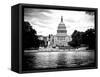 Capitol Reflecting Pool and the Capitol Building, US Congress, Washington D.C, White Frame-Philippe Hugonnard-Framed Stretched Canvas