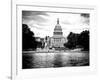 Capitol Reflecting Pool and the Capitol Building, US Congress, Washington D.C, White Frame-Philippe Hugonnard-Framed Art Print