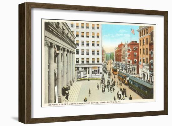 Capitol Street, Charleston, West Virginia-null-Framed Art Print