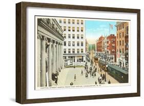 Capitol Street, Charleston, West Virginia-null-Framed Art Print