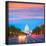 Capitol Sunset Pennsylvania Avenue Congress Washington DC USA-holbox-Framed Photographic Print