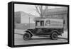 Capitol Towel Service Company Truck in Dc-null-Framed Stretched Canvas