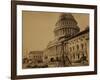 Capitol under Construction, Washington, D.C., c.1863-Andrew J^ Johnson-Framed Photo