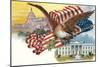 Capitol, White House, Eagle-null-Mounted Art Print