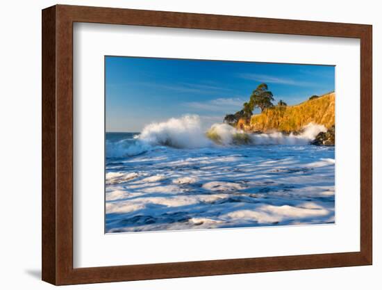 Capitola Cliffs & Waves-John Gavrilis-Framed Photographic Print