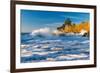 Capitola Cliffs & Waves-John Gavrilis-Framed Photographic Print