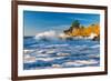 Capitola Cliffs & Waves-John Gavrilis-Framed Photographic Print