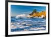 Capitola Cliffs & Waves-John Gavrilis-Framed Photographic Print