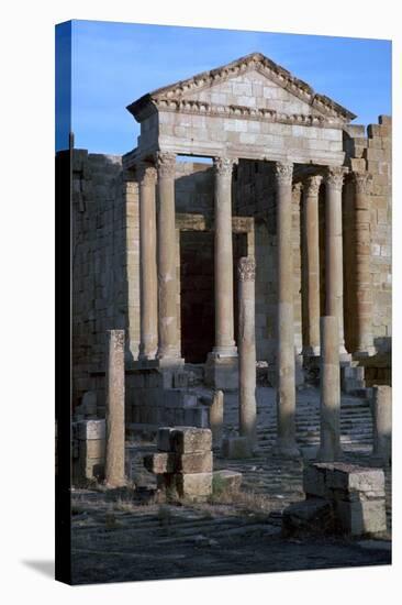 Capitoline Temple in the Forum of Sufetula, C.1st Century-CM Dixon-Stretched Canvas