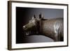 Capitoline Wolf (Detail of the Head) - Bronze Sculpture, 450-430 BC-Etruscan-Framed Giclee Print