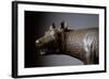 Capitoline Wolf (Detail of the Head) - Bronze Sculpture, 450-430 BC-Etruscan-Framed Giclee Print