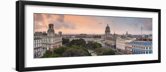 Capitolio and Parque Central, Havana, Cuba-Jon Arnold-Framed Photographic Print