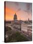 Capitolio, Gran Teatro and Inglaterra Hotel, Havana, Cuba-Jon Arnold-Stretched Canvas