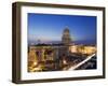 Capitolio Nacional Illuminated at Night, Central Havana, Cuba, West Indies, Caribbean-Christian Kober-Framed Photographic Print